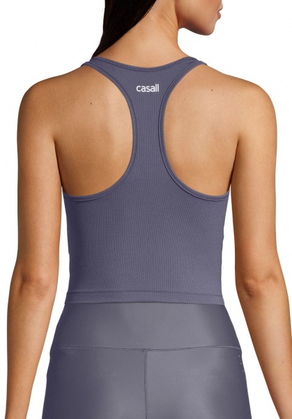 Майка Casall CROP RIB RACERBACK 20424291 р.40 графіт