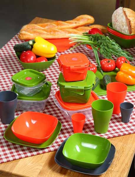 Контейнер для зберігання Фієста, 0,45 л біла роза Алеана