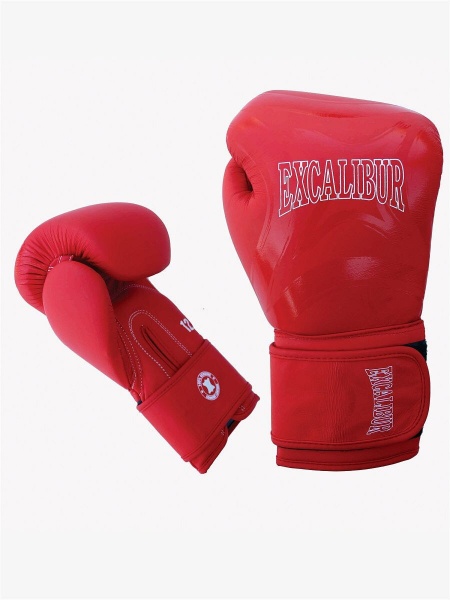 Боксерские перчатки Excalibur 8046-02 р. 10 10oz Cobra красный