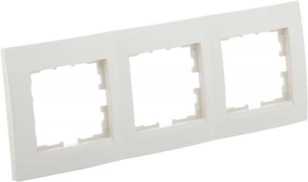 Рамка тримісна UP! (Underprice) One Plus горизонтальна крем 706-0300-148