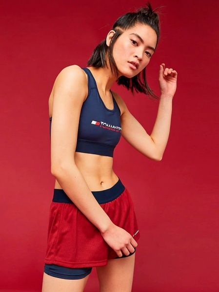 Бра Tommy Hilfiger Sport SPORTS BRA MEDIUM TRI LOGO S10S100072401 M темно-синий