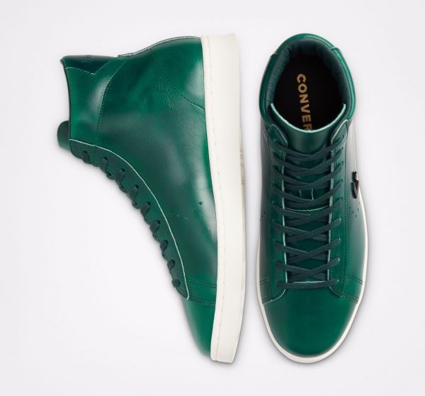Кеды Converse Pro Leather HI 168751C р. US 11,5 зеленый