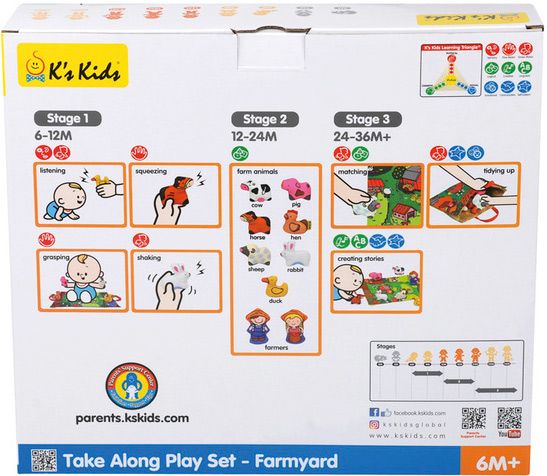 Игровой набор K`s Kids 3D коврик Ферма с животными KA10743-GB