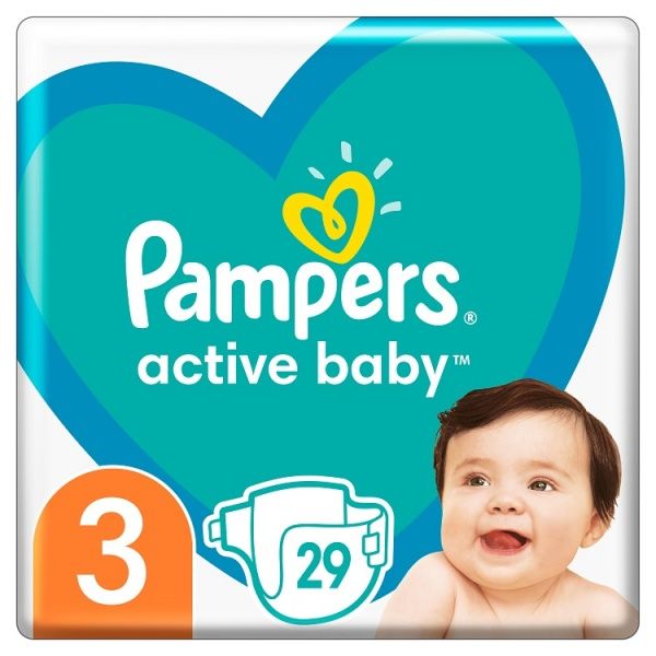 Підгузки Pampers Active Baby Розмір 3 (6-10 кг) 29 шт.
