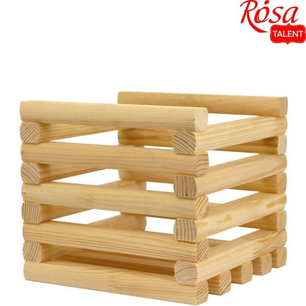 Ящик дерев’яний квадратний 18х18х15,5 см сосна Rosa Talent 