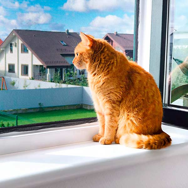 Сетка москитная на окна на липучке MVM 900х1500 мм черный