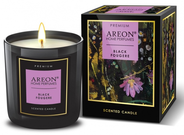 Свеча ароматическая АРЕОН Черный Фужер 