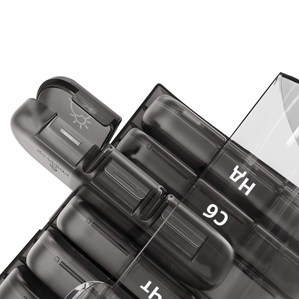 Органайзер для таблеток MVM PC-17 BLACK 41x119x157 мм