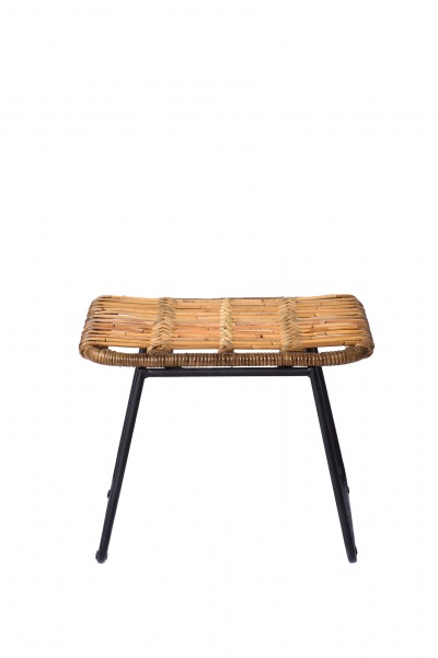 Кресло ротанговое Cruzo + табурет Конни 82x78x100 см натуральный 