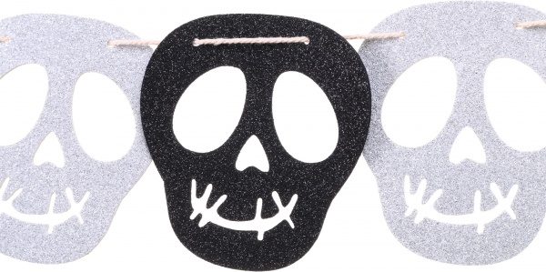 Декоративное изделие гирлянда Череп 2 м