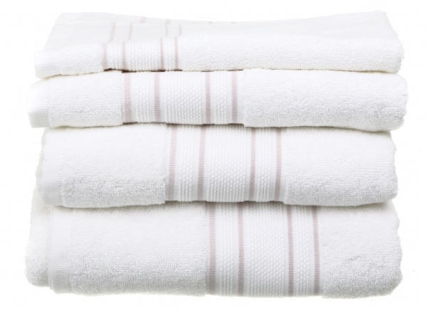 Полотенце Villa 70x140 см белый с розовым Sous Dias 