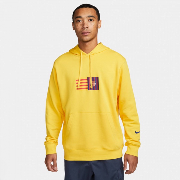 Джемпер Nike FCB M NSW CLUB HOODIE PO FT DX4755-728 р. S жовтий