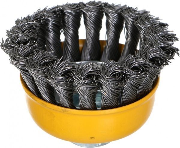 Щітка Чашка плетена 75мм М14, стальний дріт 0.5мм Tolsen 77507