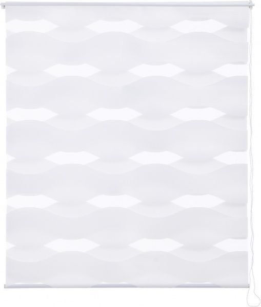 Ролета день-ночь Bella Vita D116 69x210 см волна молочная 