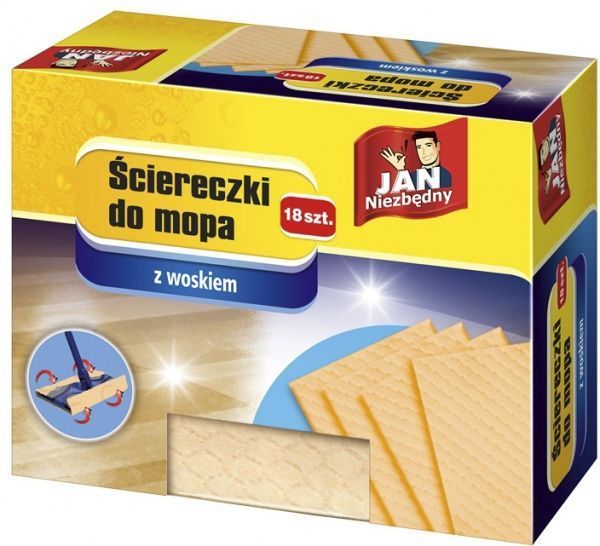 Сменная насадка к швабре Jan Niezbedny с воском для сухой уборки 18 шт. 