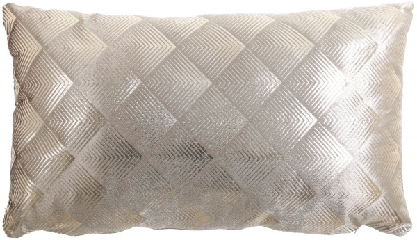 Подушка KM с напылением геометрия 100% полиэстер 50x30 см золотой 