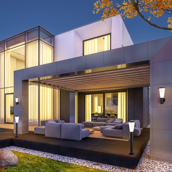 Светильник консольный Strotskis 60 Вт черный 1417 TECHNO (чорний) 