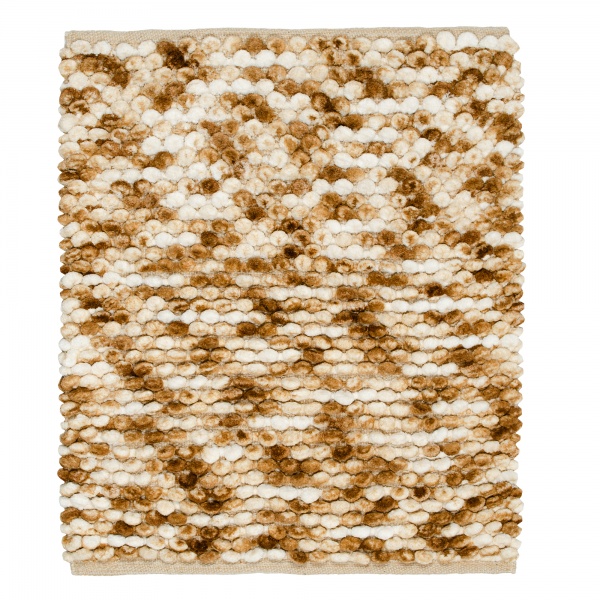 Коврик для ванной комнаты Homeline Space 55х65 см бело-коричневый