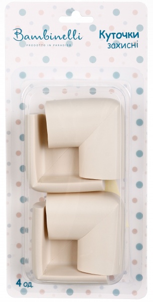 Захист на кути Bambinelli 6х3.5х1.2 см 4 шт.