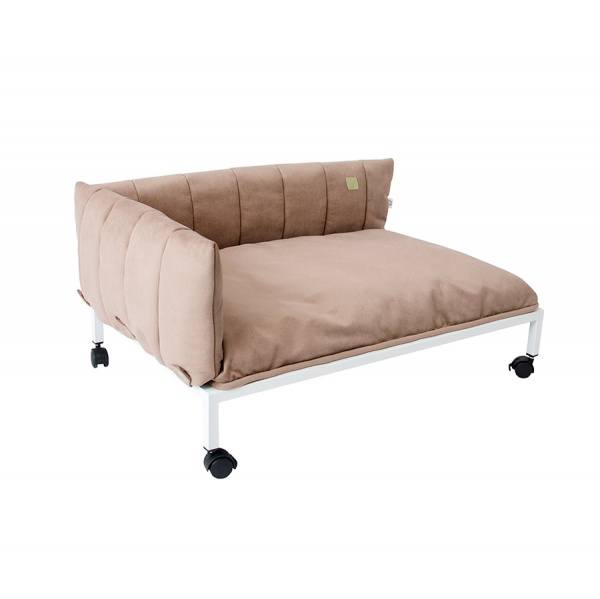 Лежак 10 центів для Джека Вардо L на колесах кофе с молоком