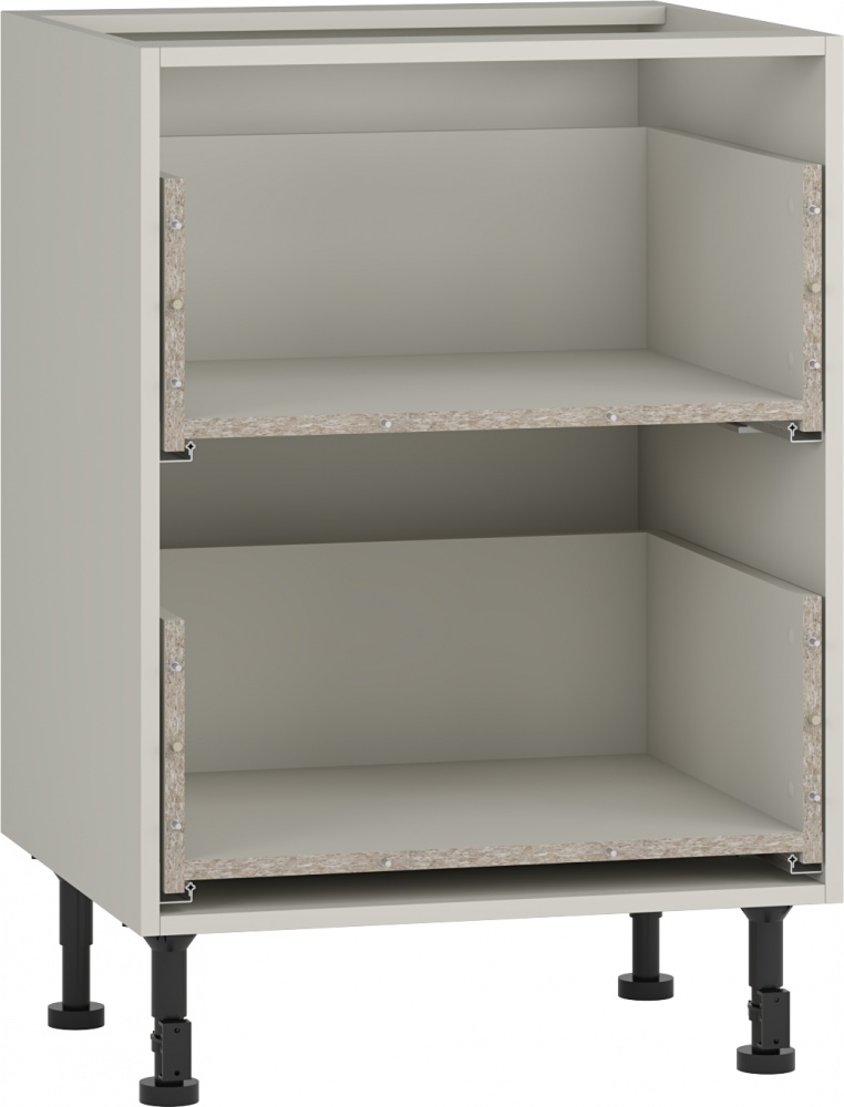 Тумба нижняя Грейд с 2-мя ящиками частичного открытия Q-25 Оптимум 600x870x522 мм фунго