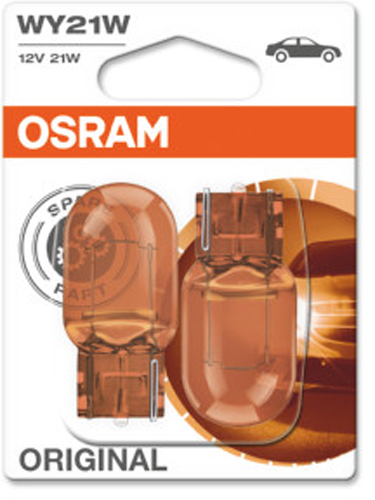 Автолампа розжарювання Osram ORIGINAL WX3x16d WY21W 2 шт.(OS 7504-02B)