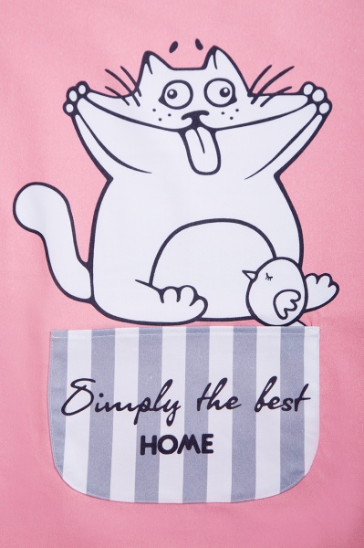 Фартук кухонный Котик коралл 66х82 см La Nuit