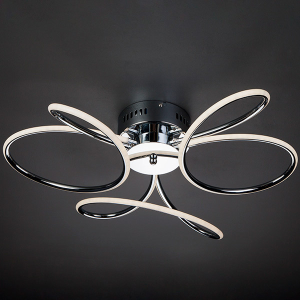 Люстра светодиодная Strotskis Lozanna 63 Вт хром 90083/3 