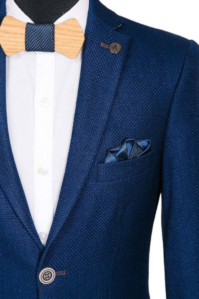 Пиджак школьный West-Fashion р.158 синий А136А 