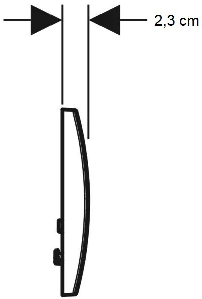 Кнопка смыва Geberit Delta01 Альпійський білий (115.107.11.1)