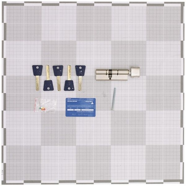 Цилиндр Mul-T-Lock 7x7 40x50 ключ-вороток 90 мм никель