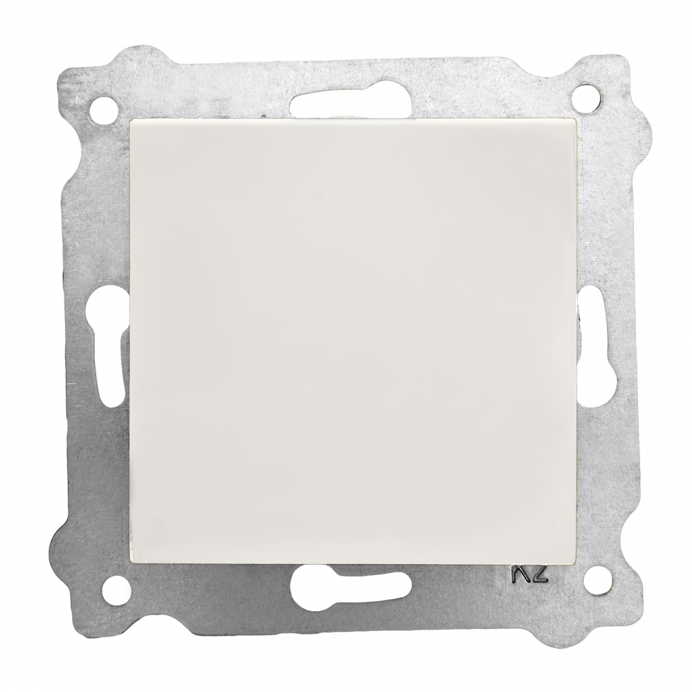 Выключатель кнопочный одноклавишный EXEN Karell без подсветки белый 290-000102-200