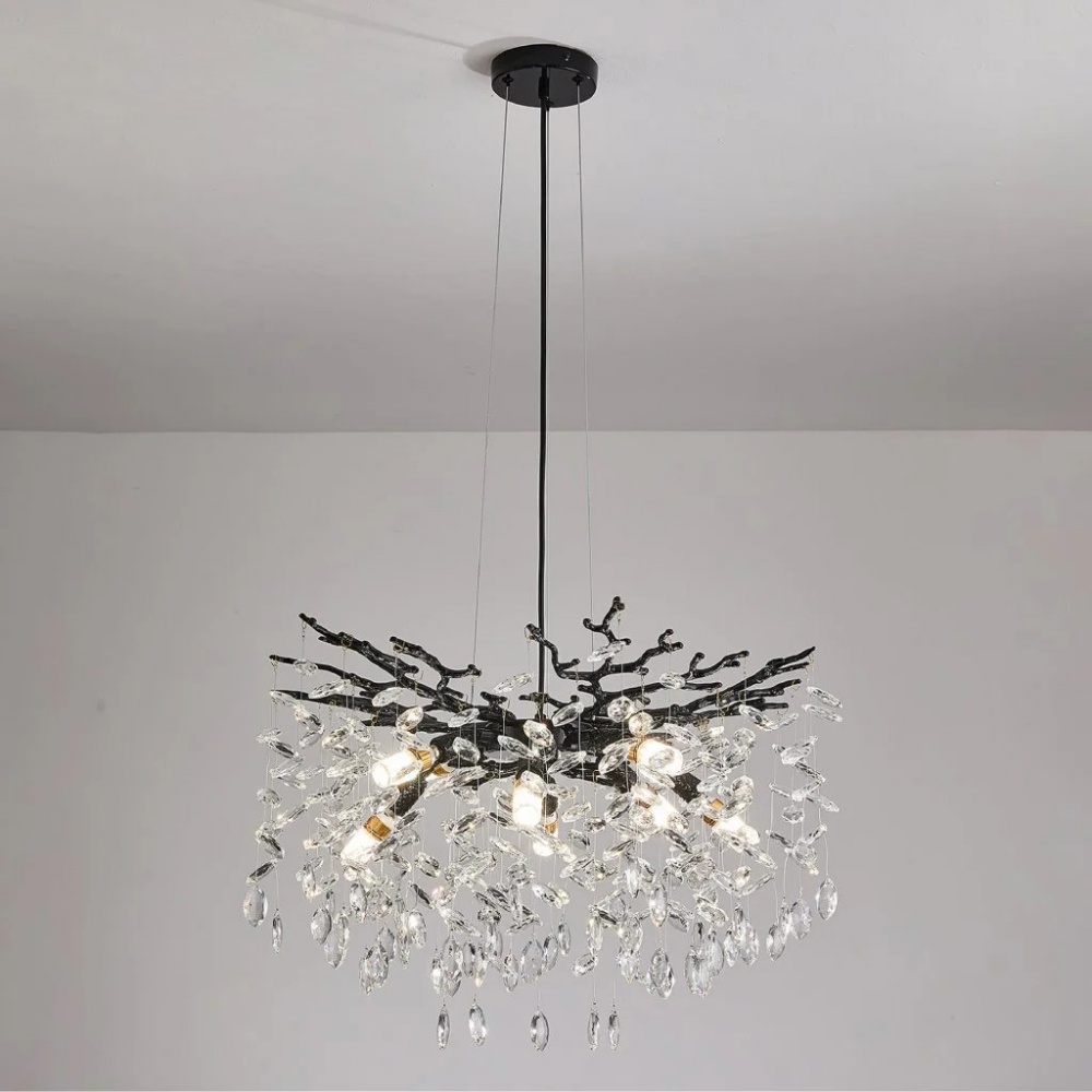 Люстра підвісна Luminaria Bella 8xE14 black BELLA 8xE14 R600 BLACK