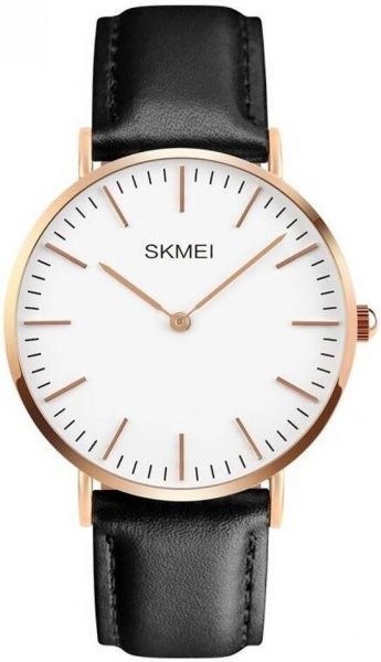 Наручний годинник Skmei 1181 Cruize White Black Leather BOX (1181BOXWTBK)