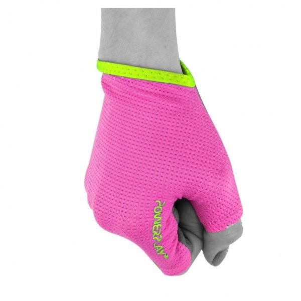 Перчатки для фитнеса PowerPlay PP_03-418 р. XS серо-розовый 