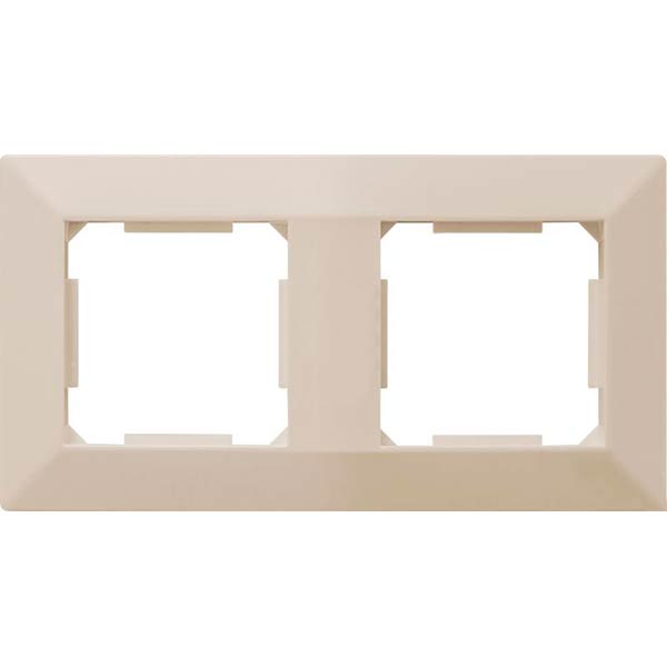 Рамка двомісна HausMark Alta універсальна кремовий SNG-FRP.SQ20G2-CR