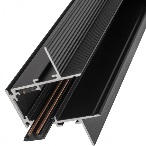 Шинопровод 1-фазный под магнитные треки встроенный Hopfen 964241 100 см черный 