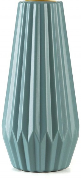 Ваза пластиковая MVM DH-FLOWERS-06 BLUE 22 см 