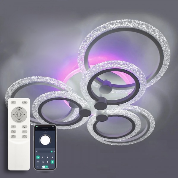 Люстра светодиодная Luminaria 6x100 Вт белый LILY RGB 100W 7R APP 