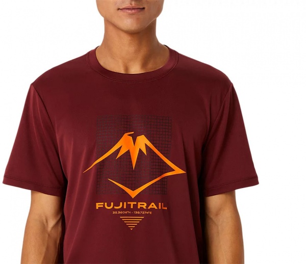 Футболка Asics FUJITRAIL LOGO SS TOP 2011C381-600 р.XL червоний