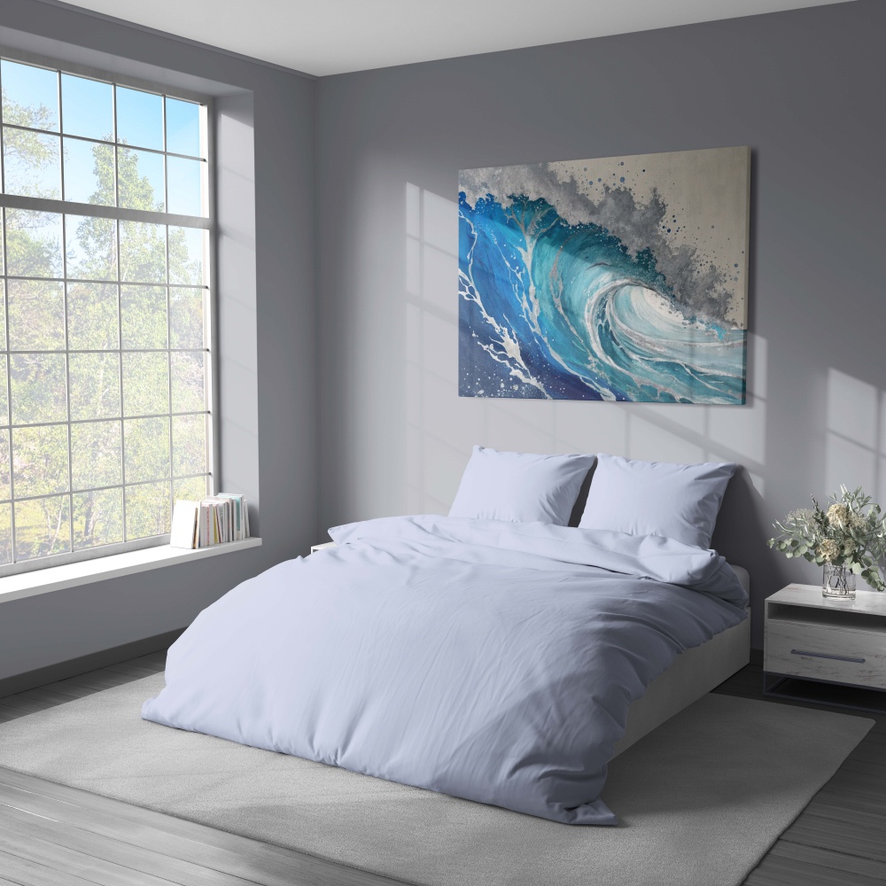 Комплект постельного белья Mono 2.0 голубой Luna