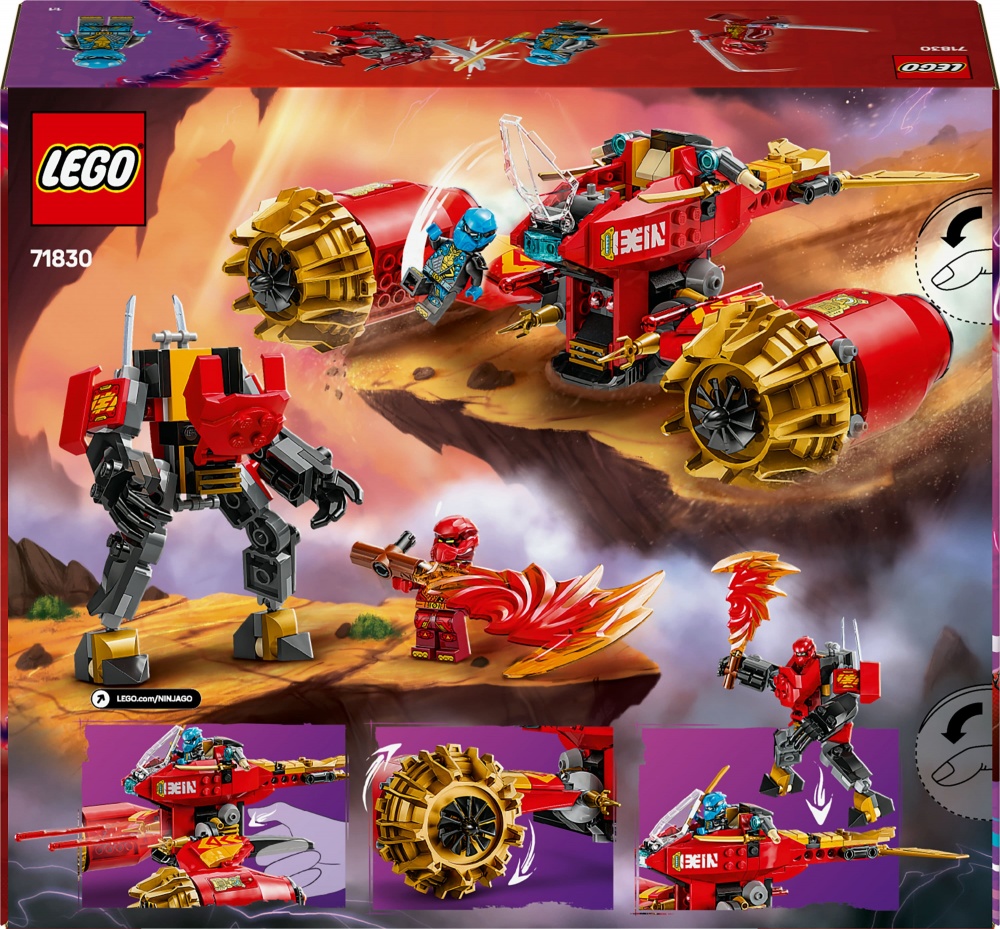 Конструктор LEGO NINJAGO Штормовой робот-всадник Кая 71830