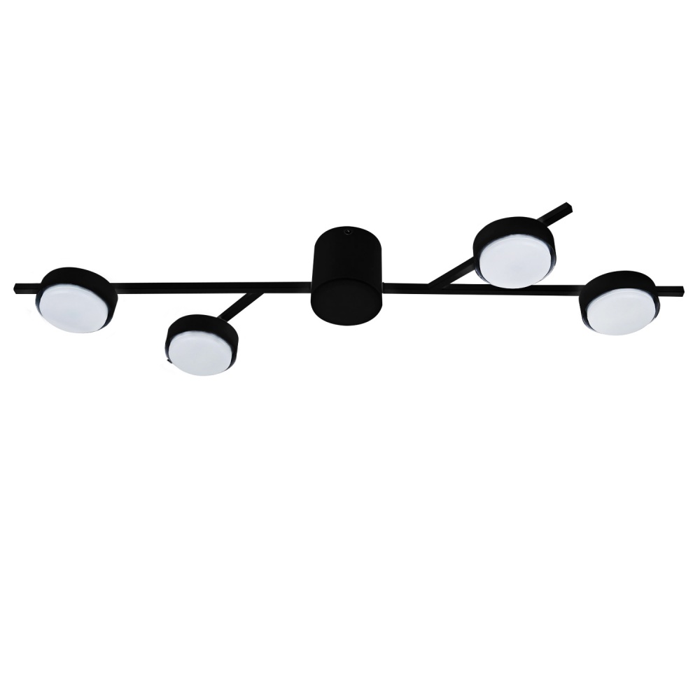 Люстра стельова Victoria Lighting 4xGX53 чорний Singapore/PL4 black