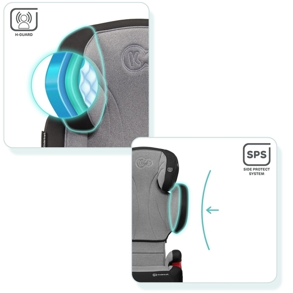 Автокресло Kinderkraft Unity серый grey 00-00158712