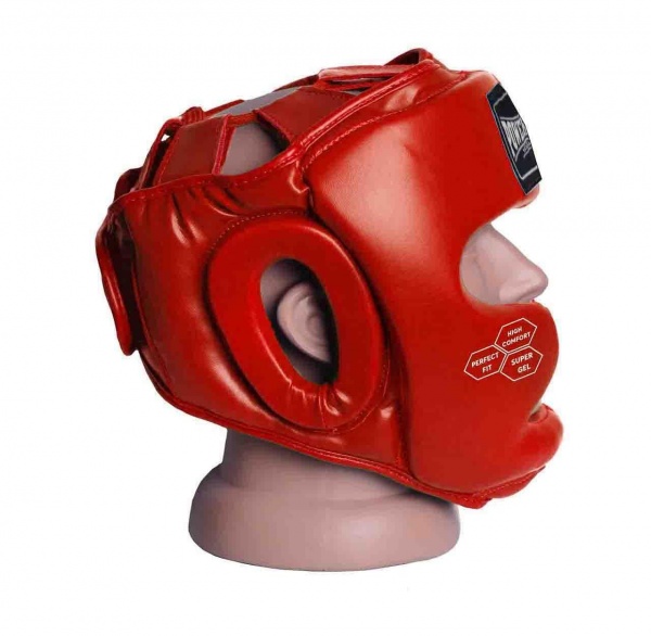 Шолом боксерський PowerPlay 3043 червоний р. XL 