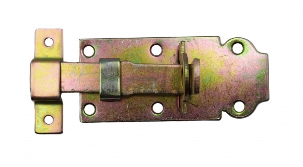 Засов накладная (WZP 100) Domax желтый