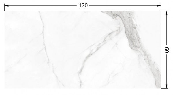 Плитка Cifre Статуаріо LUXE 60x120 