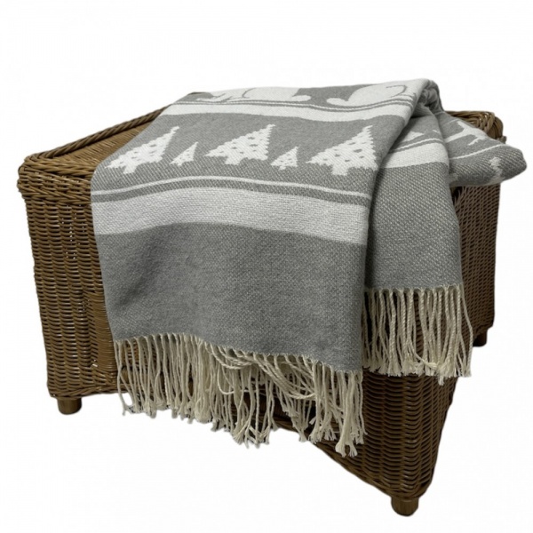 Плед Лісові Мотиви 140x200 см сірий SoundSleep