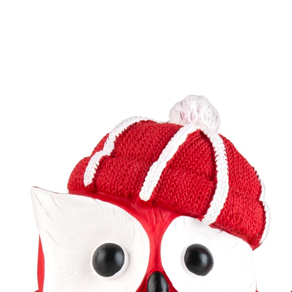 Декоративна новорічна фігура Три сови DH-ST-13 Red