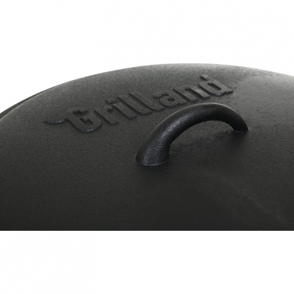 Казан Grilland 12 л чавунний туристичний з кришкою UHR111705